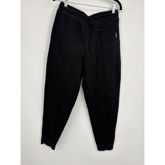 Overtime Mens Fleece Jogger Sweatpants Black Graphic Logo Size Medium - Picture 5 of 7